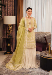 Zarqash Luxury Lawn Unstitched Embroidered 3 Piece Suit ZQL-004 ADINA