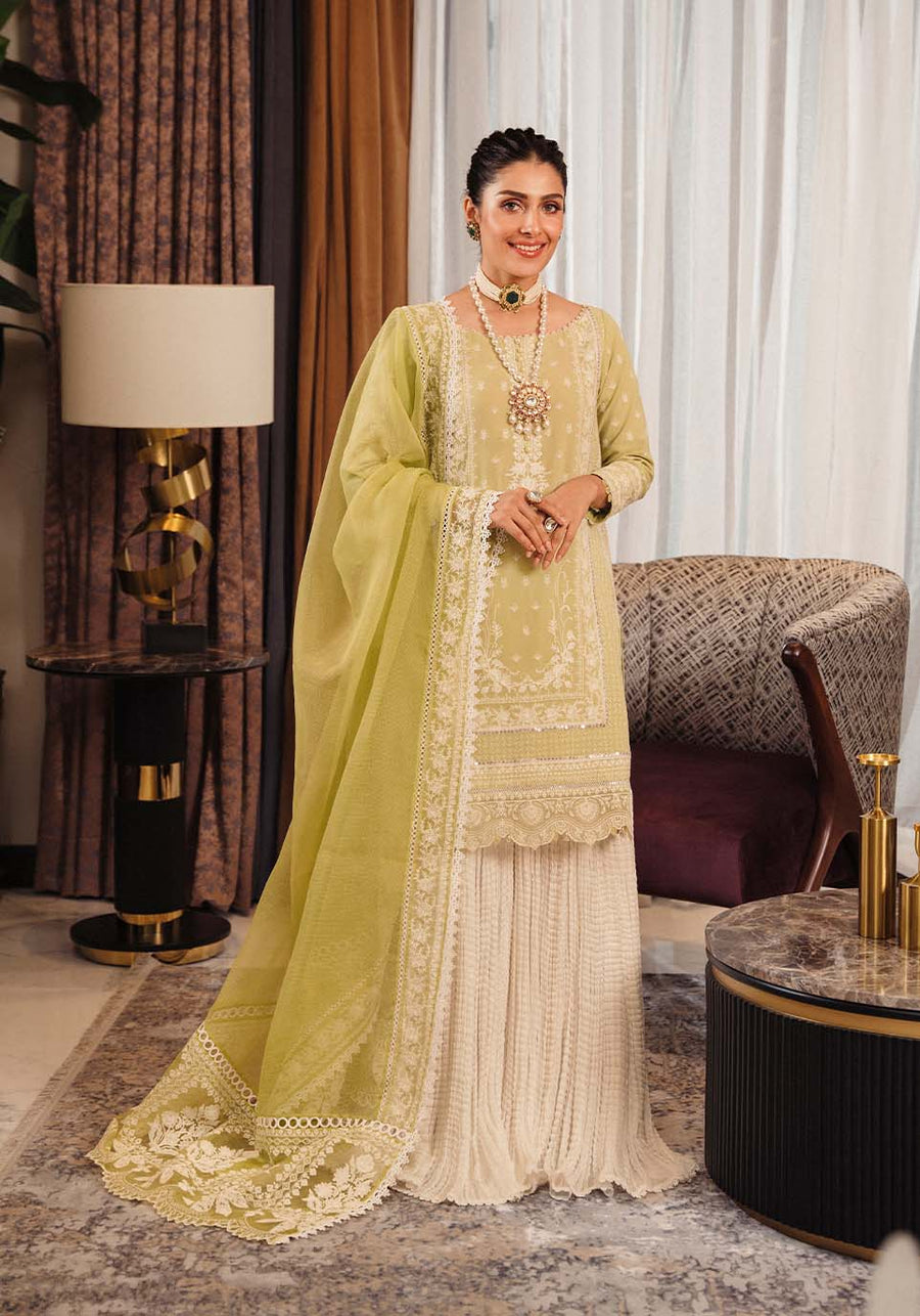 Zarqash Luxury Lawn Unstitched Embroidered 3 Piece Suit ZQL-004 ADINA