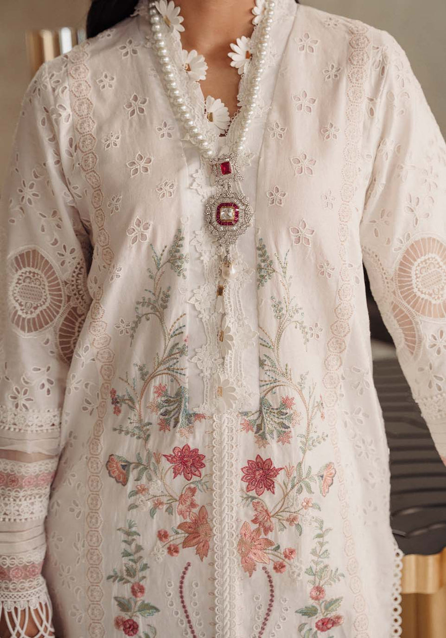Zarqash Luxury Lawn Unstitched Embroidered 3 Piece Suit ZQL-006 NAYA