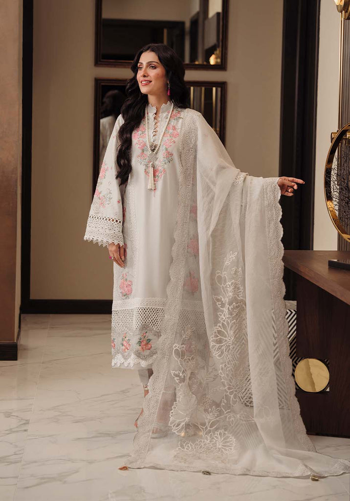 Secret Garden by Izel Embroidered Lawn Suit Unstitched 3 Piece IZL23SG Iris - Summer Collection