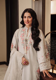 Zarqash Luxury Lawn Unstitched Embroidered 3 Piece Suit ZQL-007 IZEL
