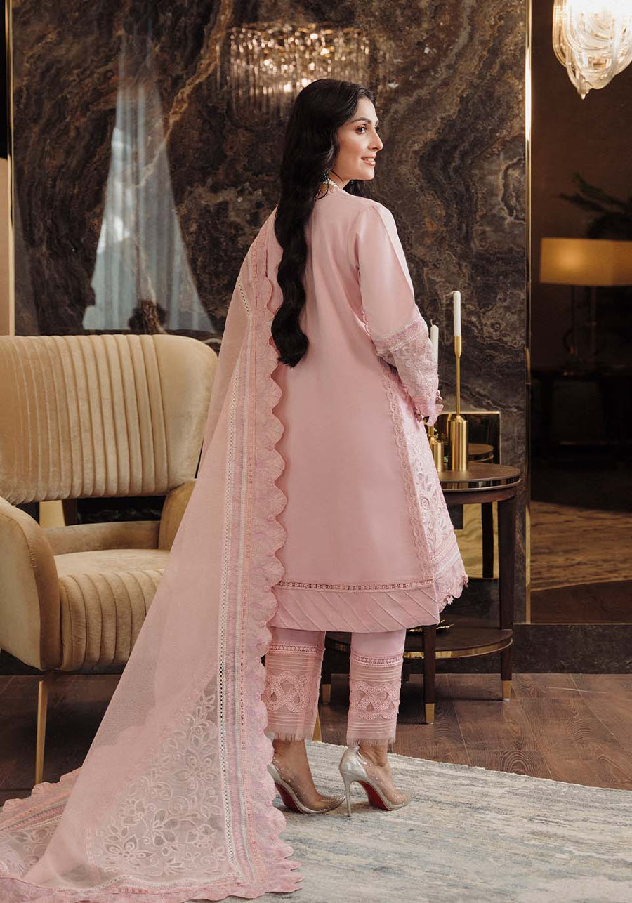 Zarqash Luxury Lawn Unstitched Embroidered 3 Piece Suit ZQL-008 AMARA