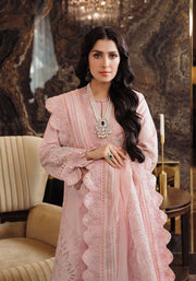 Zarqash Luxury Lawn Unstitched Embroidered 3 Piece Suit ZQL-008 AMARA