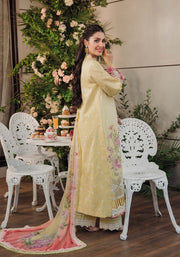 Zarqash Luxury Lawn Unstitched Embroidered 3 Piece Suit ZQL-009 Rosella