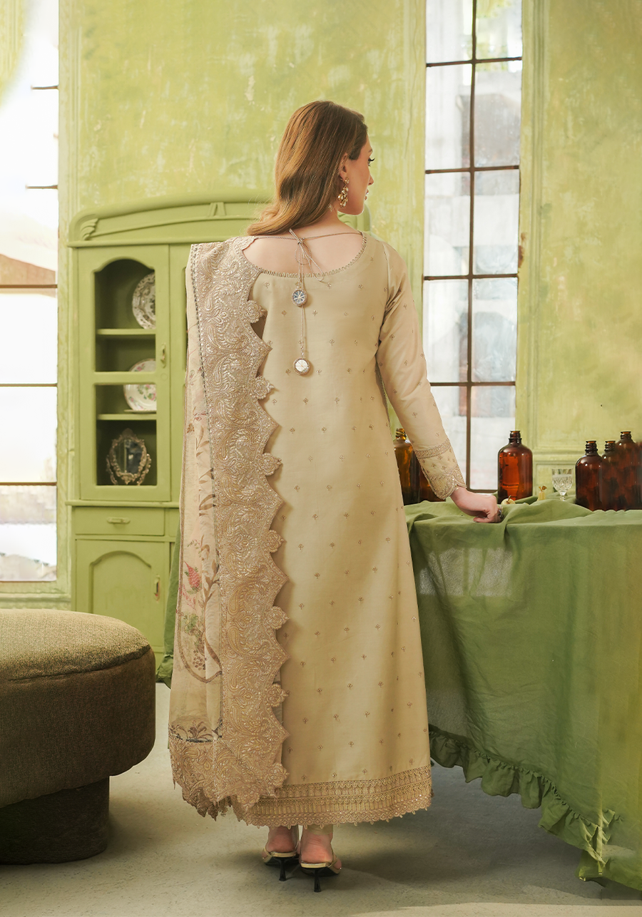 Zarqash Tresor Embroidered Luxury Lawn Unstitched 3Pc Suit ZQT 0010 ALISA