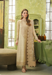 Zarqash Tresor Embroidered Luxury Lawn Unstitched 3Pc Suit ZQT 0010 ALISA