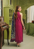 Zarqash Tresor Embroidered Luxury Lawn Unstitched 3Pc Suit ZQT 0012 ROSA