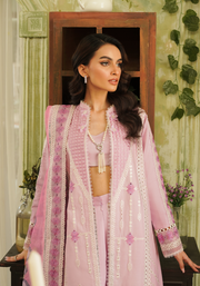 Zarqash Tresor Embroidered Luxury Lawn Unstitched 3Pc Suit ZQT 001 FAYE
