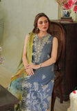 Zarqash Tresor Embroidered Luxury Lawn Unstitched 3Pc Suit ZQT 004 THISTLE