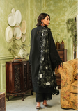 Zarqash Tresor Embroidered Luxury Lawn Unstitched 3Pc Suit ZQT 005 MIDNIGHT