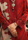 Zarqash Tresor Embroidered Luxury Lawn Unstitched 3Pc Suit ZQT 007 ROSALINE