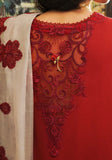 Zarqash Tresor Embroidered Luxury Lawn Unstitched 3Pc Suit ZQT 007 ROSALINE