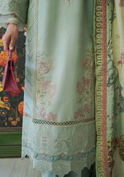 Zarqash Tresor Embroidered Luxury Lawn Unstitched 3Pc Suit ZQT 009 GISELLE