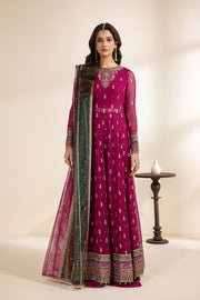 Zarif Meraki Embroidered Chiffon Unstitched 3Pc Suit - SARSAR