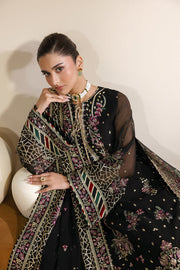 Zarif Meraki Embroidered Chiffon Unstitched 3Pc Suit - MEHSKI