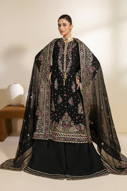 Zarif Meraki Embroidered Chiffon Unstitched 3Pc Suit - MEHSKI