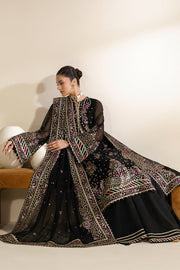 Zarif Meraki Embroidered Chiffon Unstitched 3Pc Suit - MEHSKI