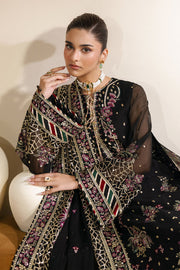Zarif Meraki Embroidered Chiffon Unstitched 3Pc Suit - MEHSKI