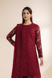 Zarif Meraki Embroidered Chiffon Unstitched 3Pc Suit - ADAAB