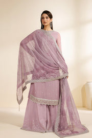 Zarif Meraki Embroidered Chiffon Unstitched 3Pc Suit - NAHLA