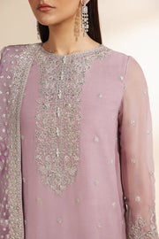 Zarif Meraki Embroidered Chiffon Unstitched 3Pc Suit - NAHLA