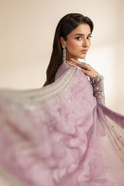 Zarif Meraki Embroidered Chiffon Unstitched 3Pc Suit - NAHLA