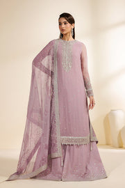 Zarif Meraki Embroidered Chiffon Unstitched 3Pc Suit - NAHLA