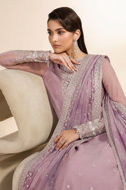 Zarif Meraki Embroidered Chiffon Unstitched 3Pc Suit - NAHLA