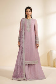 Zarif Meraki Embroidered Chiffon Unstitched 3Pc Suit - NAHLA