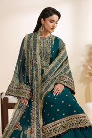 Zarif Meraki Embroidered Chiffon Unstitched 3Pc Suit - SARAI