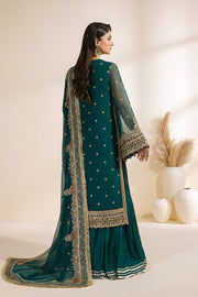 Zarif Meraki Embroidered Chiffon Unstitched 3Pc Suit - SARAI