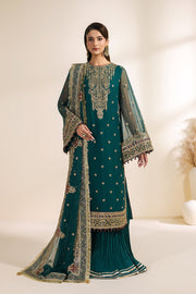 Zarif Meraki Embroidered Chiffon Unstitched 3Pc Suit - SARAI