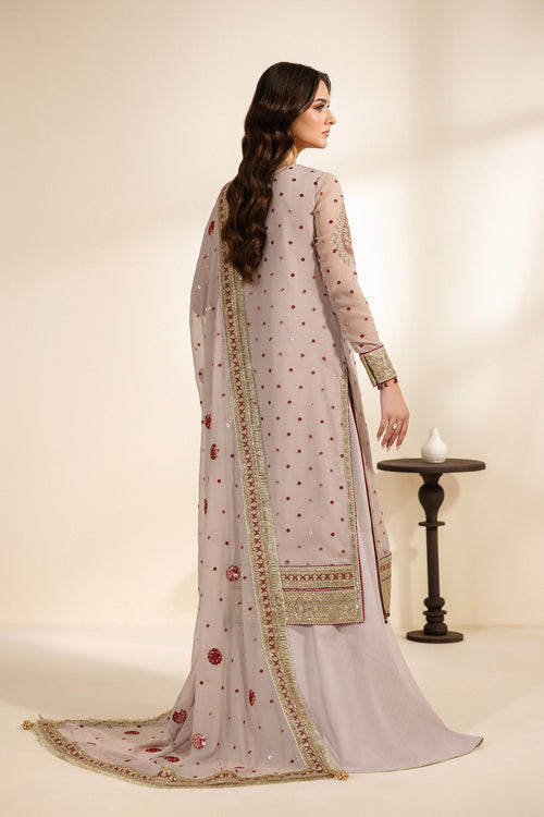 Zarif Meraki Embroidered Chiffon Unstitched 3Pc Suit - SAMA