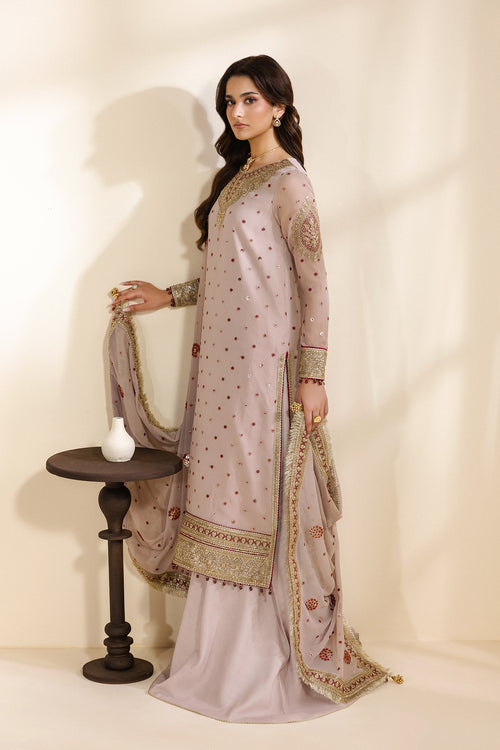 Zarif Meraki Embroidered Chiffon Unstitched 3Pc Suit - SAMA