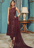 Zarif Rangrez Luxury Embroidered Chiffon Unstitched 3Pc Suit ZR-06 IRENE