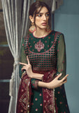 Zarif Rangrez Luxury Embroidered Chiffon Unstitched 3Pc Suit ZR-10 Chantria