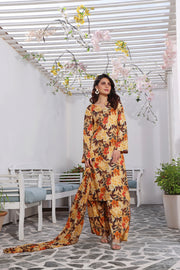 Feathers Premium Printed Lawn Unstitched 3Pc Suit ZUBIYA-FT133