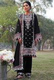 ZAHA Embroidered Slub Khaddar Unstitched 3Pc Suit ZW2-23-04 TALAYEH