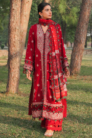 ZAHA Embroidered Slub Khaddar Unstitched 3Pc Suit ZW2-23-05 LINA