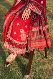 ZAHA Embroidered Slub Khaddar Unstitched 3Pc Suit ZW2-23-05 LINA