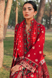 ZAHA Embroidered Slub Khaddar Unstitched 3Pc Suit ZW2-23-05 LINA