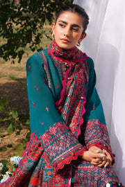 ZAHA Embroidered Slub Khaddar Unstitched 3Pc Suit ZW2-23-06 JEHAN