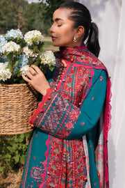 ZAHA Embroidered Slub Khaddar Unstitched 3Pc Suit ZW2-23-06 JEHAN