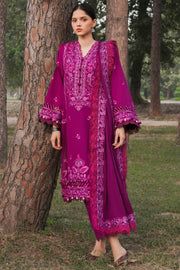 ZAHA Embroidered Slub Khaddar Unstitched 3Pc Suit ZW2-23-10 SOUZAN