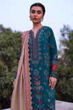 ZAHA by Khadijah Shah Embroidered Khaddar Unstitched 3Pc Suit ZW23-03