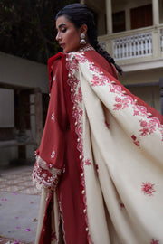 ZAHA by Khadijah Shah Embroidered Khaddar Unstitched 3Pc Suit ZW23-05
