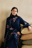 Coco by Zara Shahjahan Unstitched Embroidered Khaddar 3Pc Suit ZW23-1B