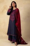 Coco by Zara Shahjahan Unstitched Embroidered Linen 3Pc Suit ZW23-4B