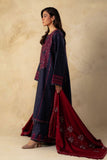 Coco by Zara Shahjahan Unstitched Embroidered Linen 3Pc Suit ZW23-4B