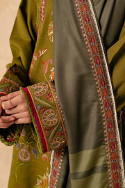 Coco by Zara Shahjahan Unstitched Embroidered Khaddar 3Pc Suit ZW23-6B